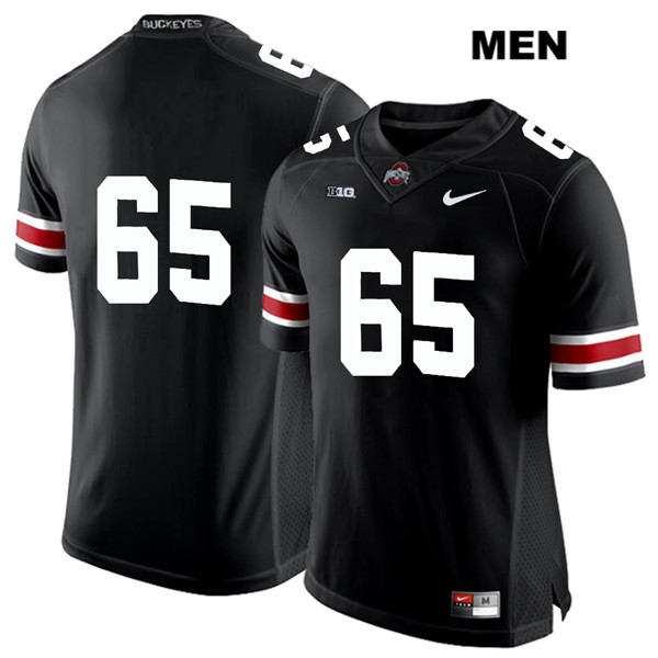 Ohio State Buckeyes Men's Phillip Thomas #65 White Number Black Authentic Nike No Name College NCAA Stitched Football Jersey JN19J26ST